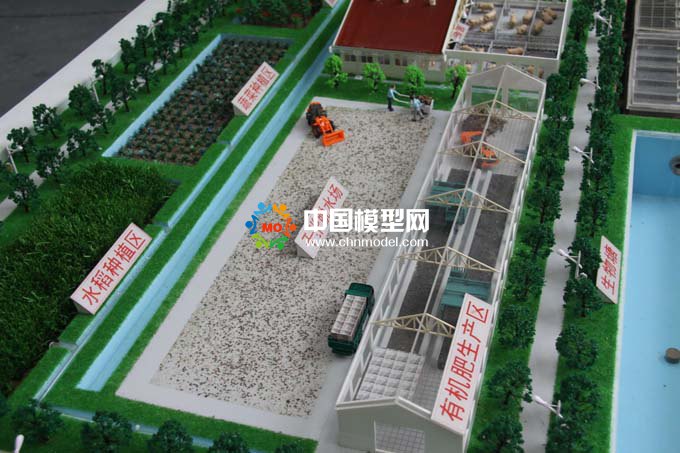 有機(jī)肥生產(chǎn)沙盤，生態(tài)循環(huán)污水處理沙盤模型