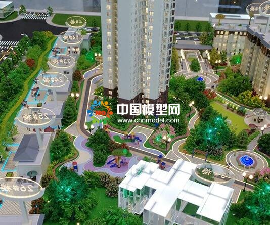 建筑模型為了突出展示效果，可以適當(dāng)增加藝術(shù)手法