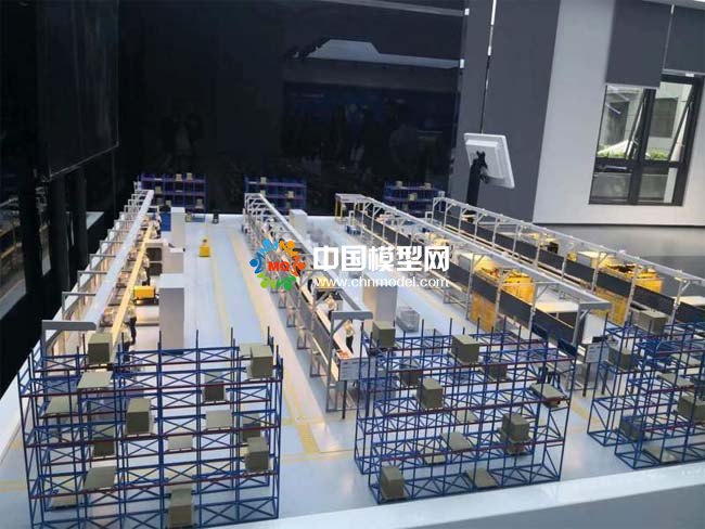 快遞物流自動(dòng)化分揀中心沙盤(pán)模型