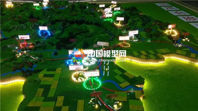 旅游景點(diǎn)分布沙盤(pán)模型