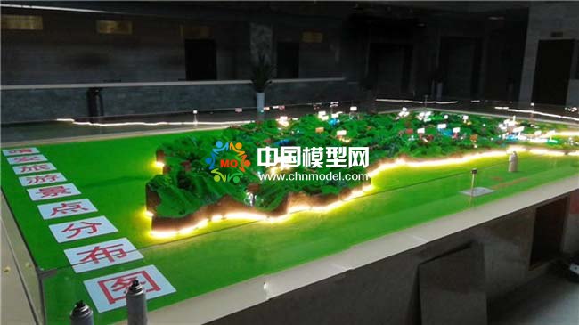 旅游景點(diǎn)分布沙盤(pán)模型
