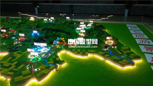旅游景點(diǎn)分布沙盤(pán)模型