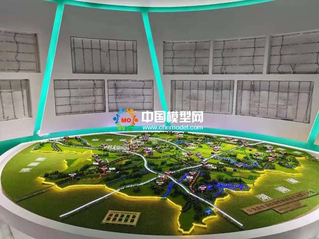 農村生活垃圾收集轉運系統(tǒng)沙盤模型